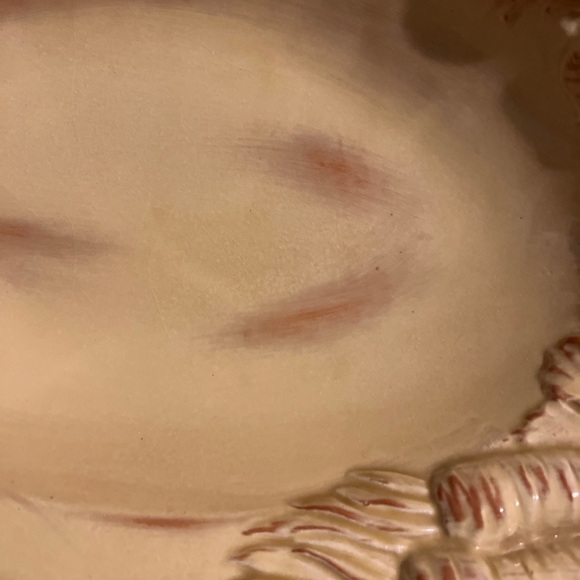 VIETRI Pottery Large Serving Dish Bowl Made In ITALY Vegetable Dish Carrots EUC - Picture 7 of 8